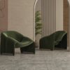 Luxury White Color Fabric Sofa Chair
