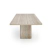 Modern Travertine Rectangular Dining Table