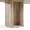 Modern Travertine Rectangular Dining Table