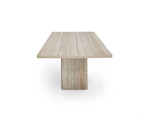 Modern Travertine Rectangular Dining Table