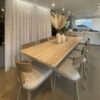 Modern Travertine Rectangular Dining Table