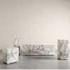 Natural marble box coffee table