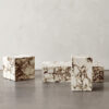 Natural marble box coffee table