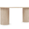 Oval Travertine Dining Table