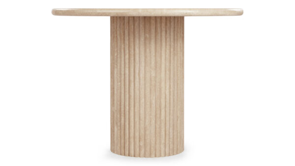 Oval Travertine Dining Table