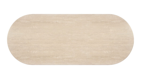 Oval Travertine Dining Table