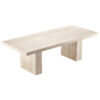 Rectangle Travertine Dining Table