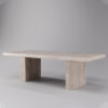 Rectangle Travertine Dining Table