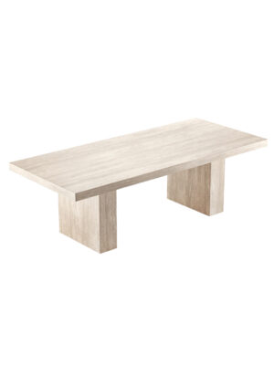 Rectangle Travertine Dining Table