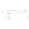 Rectangle Travertine Dining Table
