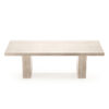 Rectangle Travertine Dining Table