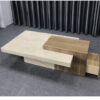 Rectangular marble coffee table
