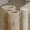 Round Travertine Dining Table
