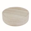 Round Travertine Stone Coffee Table