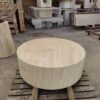 Round Travertine Stone Coffee Table