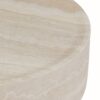 Round Travertine Stone Coffee Table