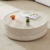 Round Travertine Stone Coffee Table