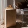 Square Travertine Plinth