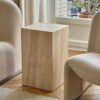 Square Travertine Plinth