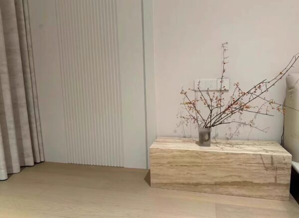 Square Travertine Plinth