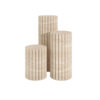Travertine Fluted Round Plinth