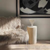 Travertine Fluted Round Plinth