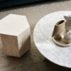 Travertine Side Table