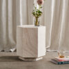 Travertine Side Table