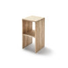 Travertine Square Side Table
