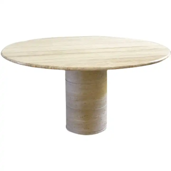 Up & Up travertine dining table
