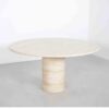 Up & Up travertine dining table