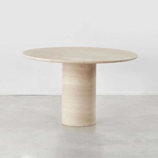 Up & Up travertine dining table