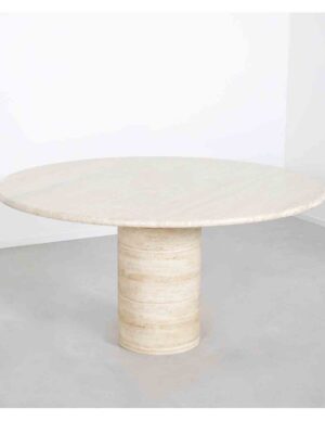 Up & Up travertine dining table