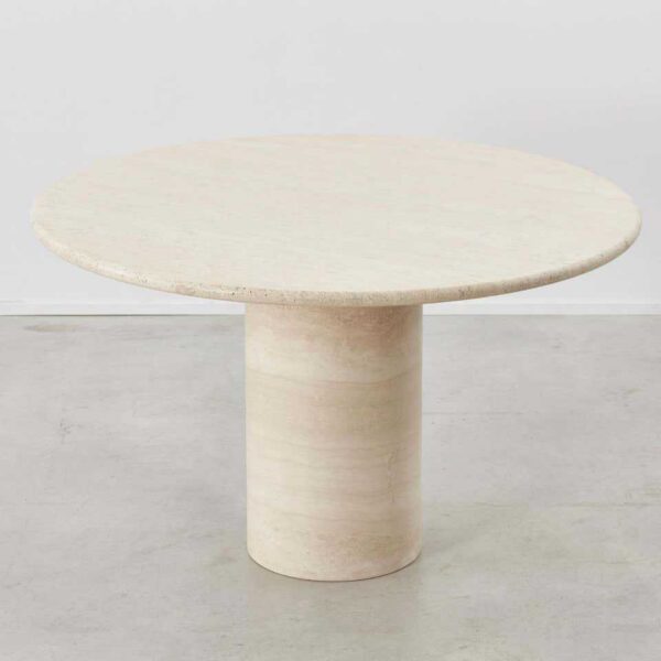 Up & Up travertine dining table