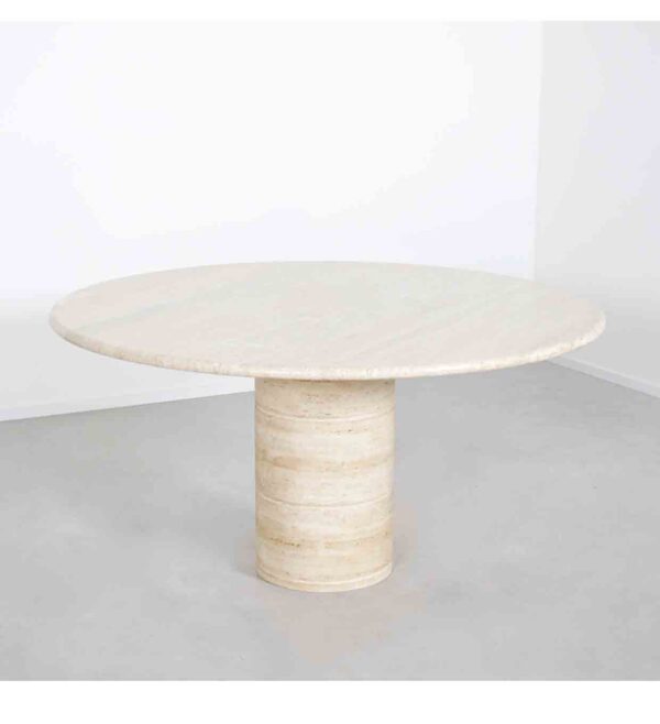 Up & Up travertine dining table