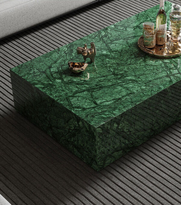 Verde Guatemala Green Marble Coffee Table