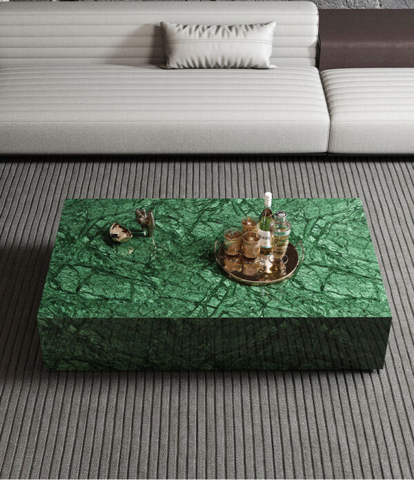 Verde Guatemala Green Marble Coffee Table