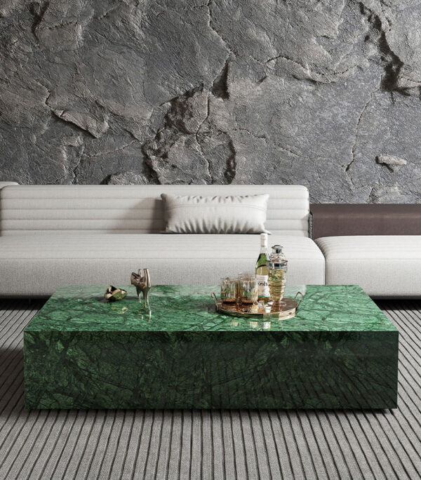 Verde Guatemala Green Marble Coffee Table