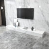White marble tv cabinet