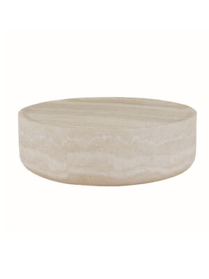 Round Travertine Stone Coffee Table