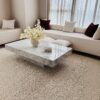 Carrara White Marble Coffee Table