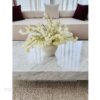 Carrara White Marble Coffee Table