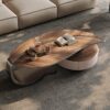 wooden Leaf shape coffee table