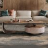 wooden Leaf shape coffee table