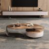 wooden Leaf shape coffee table