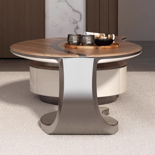 wooden Leaf shape coffee table