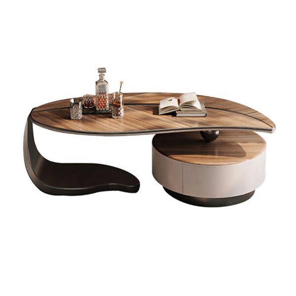 wooden Leaf shape coffee table