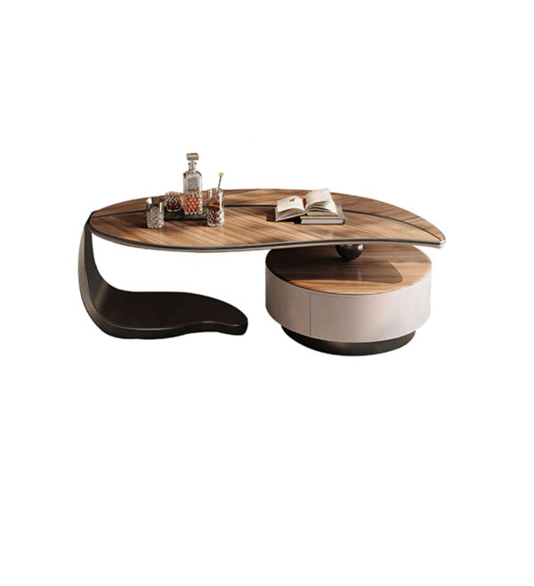 wooden Leaf shape coffee table