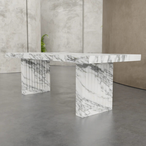 Arabescato White Dining Table