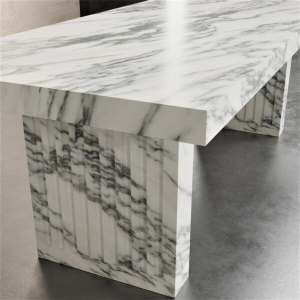 Arabescato White Dining Table